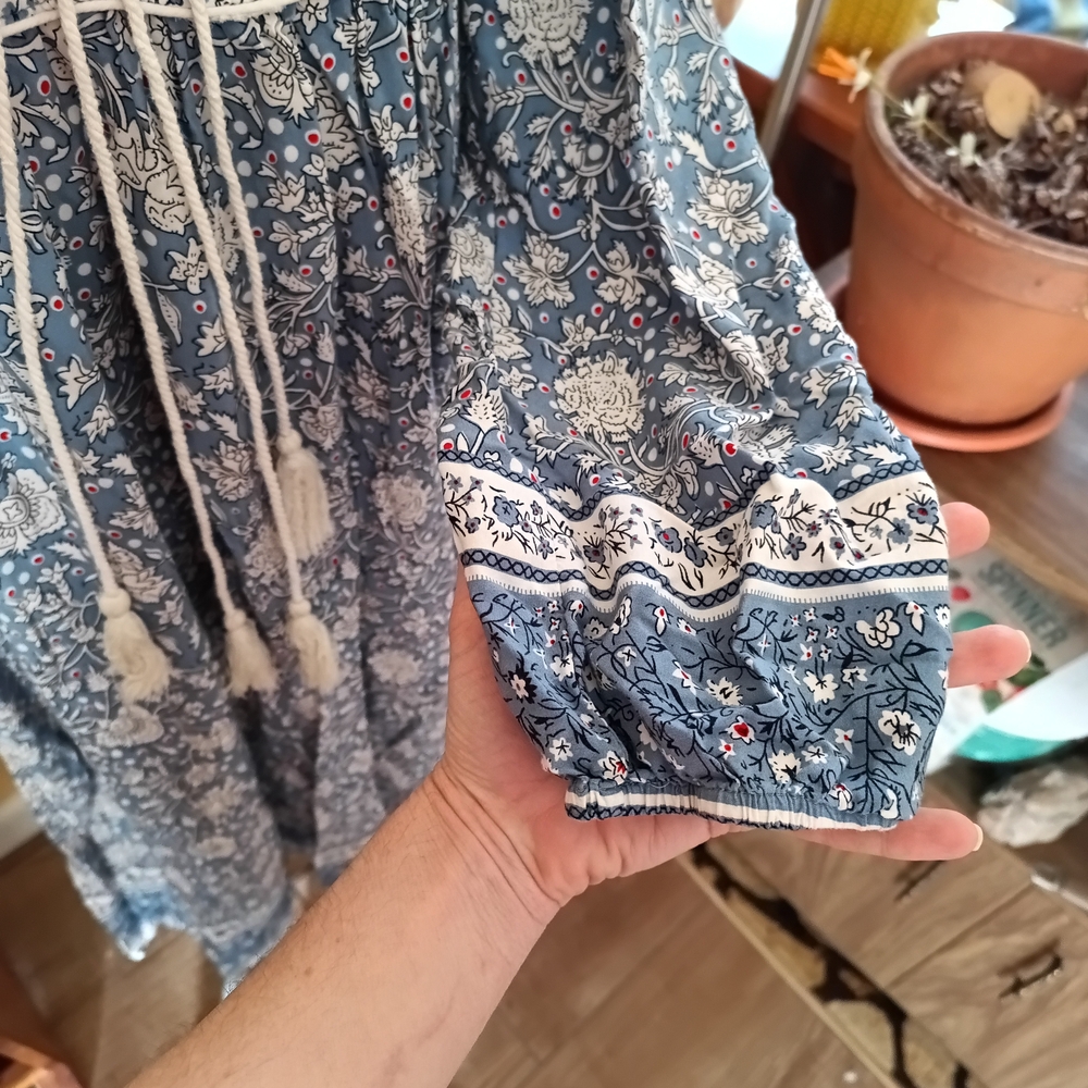 Multi-Patterned Boho Midi Dress - image 6